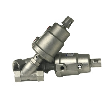 Ningbo Kailing 2/2way piston-operated stainless steel SS304 SS316  half inch pneumatic actuated KLJZF-15ss angle seat valves